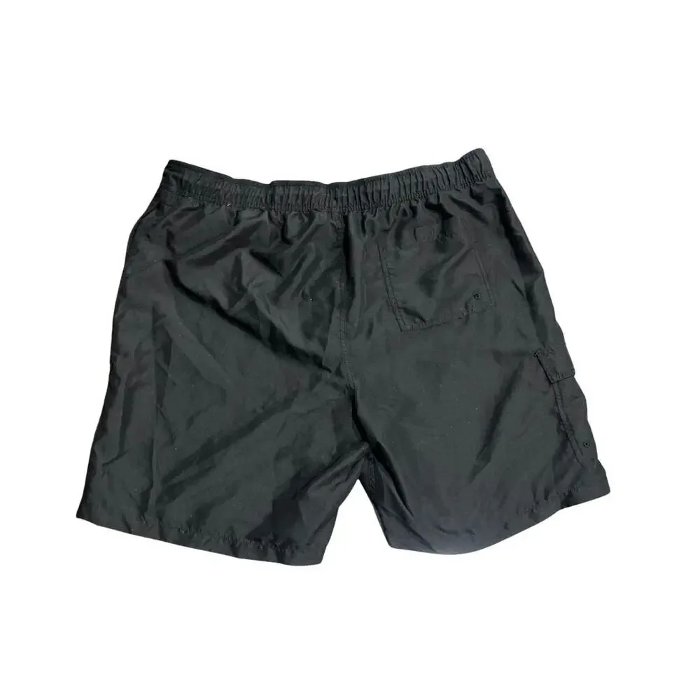 Goodfellow & Co Black Lined Drawstring Swim Trunks SZ XXL Beach Swim Vacation